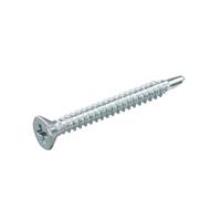 Hoenderdaal plaatschroef 4,2x25mm - platkop - zelfborend - verzinkt - PH 2 (Per 200 stuks)