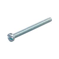 Hoenderdaal metaalschroeven M6 x 70 mm - cilinderkop - staal - verzinkt DIN84 (Per 200 stuks)