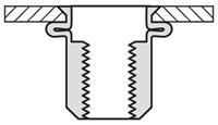 Masterfix Blindklinkmoer M10x19,5mm - staal (verzinkt) - verzonken kop (klein) (Per 250 stuks)