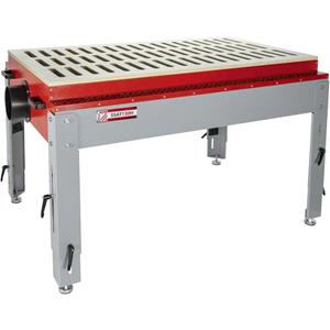 Holzmann Arbeitstisch, für Holz-Schleifstaubabsaugung, BxTxH: 157x105x76-103 cm