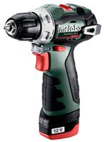 Metabo PowerMaxx BS BL 601721500 Accu-schroefboormachine 12 V 2 Ah Li-ion Incl. 2 accus