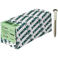E-NORMPRO Sechskant Holzschrauben DIN 571 Edelstahl A2 6x60 HP (Inh. 100 Stück) - 
