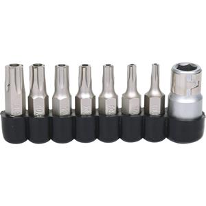 KSTOOLS KS TOOLS 1/4' Bit-Satz für Fünfsternschrauben, 8-tlg