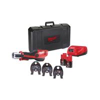 Milwaukee M12 HPT-202C V-SET2 M12 perstang, hydraulisch, 3x V-profiel bek 14/16/22, 2 x 2,0 Ah - 4933459382