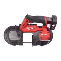 Milwaukee M12 FBS64-402C 12V Li-Ion accu bandzaagmachine set (2x 4,0Ah) in koffer - 64mm - koolborstelloos