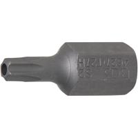 BGS TECHNIC Bit &VerticalLine; L&auml;nge 30 mm &VerticalLine; Antrieb Au&szlig;ensechskant 10 mm (3/8') &VerticalLine; T-Profil (f&uuml;r Torx) mit Bohrung T27 - 