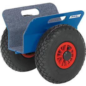 FETRA Plattenroller mit Klemmbacken, Vollgummi-Bereifung, 30-95 mm Klemmbreite - 