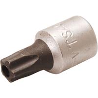 BGS TECHNIC Bit-Einsatz &VerticalLine; Antrieb Innenvierkant 6,3 mm (1/4') &VerticalLine; TS-Profil (f&uuml;r Torx Plus) mit Bohrung TS40