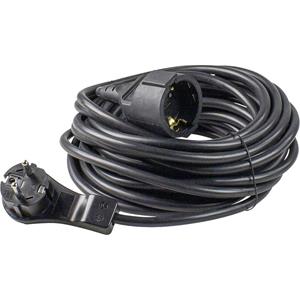 asschwabe AS Schwabe 51022 Strom Verlängerungskabel Schwarz 10m