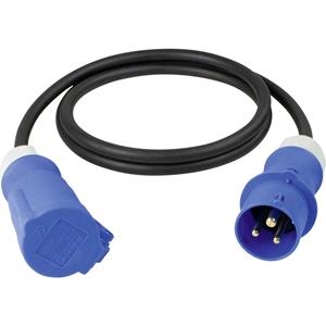 asschwabe AS Schwabe 61489 Strom Verlängerungskabel Schwarz/Blau 1.5m