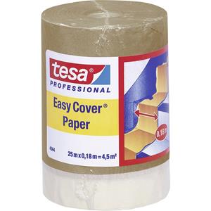 TESA BV Tesa 2-in-1: Maskeringspapier met maskeringstape - 25mx180mm - bruin