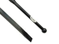 De wit stootijzer bol/beitel 28x1750mm - vierkante bekken
