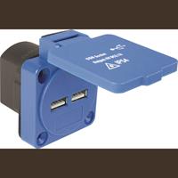 as-Schwabe 45089 USB Anbausteckdose