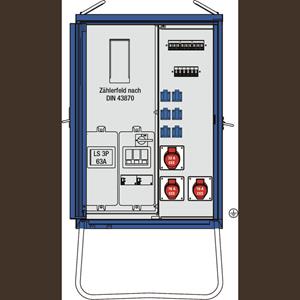 AS Schwabe Bouwstroomverdeler 61833 400 V 80 A