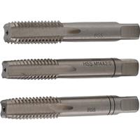 BGS TECHNIC Gewindebohrer-Satz | Vor-, Mittel- und Fertigschneider | HSS-G | M14 x 2,0 | 3-tlg. - 
