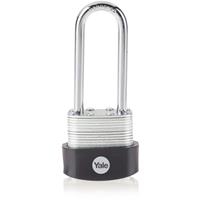 Yale Silver Line Lamellenstahl Hangschloss 40 mm langer Bügel