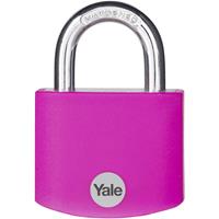 YALE YE3B/38/119/1/P Vorhängeschloss 38mm Pink Schlüsselschloss