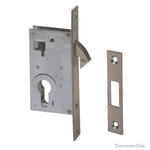 Cisa Insteek Haakschootslot - doornmaat 40mm - messing