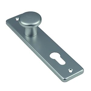 Ami Knopkortschild - diameter knop 40mm - 180x41x6,5mm - PC 72 - aluminium F-2