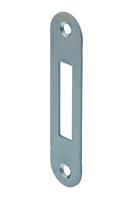 Nemef Sluitplaat - afgerond - 105,5 x 25 mm - Staal verzinkt - passend bij kastsloten 2455, 2458 (LIPS), N1006 (ASSA ABLOY), 636 en 638 ()