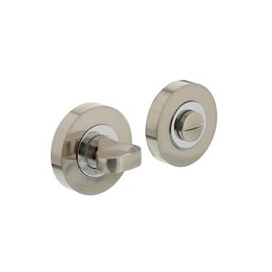 Intersteel WC-sluiting - rond - schroefrozet - 8mm - chroom/mat-nikkel