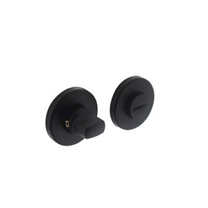 Intersteel WC-sluiting - rond - 8mm - verdekt kunstof - mat zwart