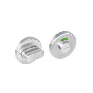 Intersteel WC-Sluiting - rond - met stift 8mm - metalen onderrozet - RVS Geborsteld