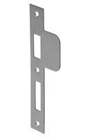 Nemef Sluitplaat verlengde lip - afgerond - 196 x 29/61,5 mm (LxBxH/B+LIP) - RVS Geborsteld - VP 4139 - din rechts