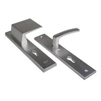 Ami Veiligheidsbeslag voordeur schildgarnituur - deurdikte 38/45 mm - rechtswijzend - 251 x 50 mm - PC 72 - F2