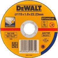 DeWalt Accessoires Extreme 2X Doorslijpschijf INOX 115 x 1 x 22,2mm - DT3442-QZ - 25 stuks - DT3442-QZ