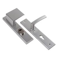 Ami Veiligheids schildgarnituur SKG - deurdikte 38/45 mm - linkswijzend - KT 85 Buiten - PC 85 Binnen - 251 x 50 mm - F1