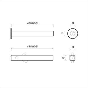 Ami Wisselquick - met Kantelaar - 8x86mm - staal verzinkt