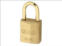 Abus Hangslot - 15mm - gelijksluitend - KA151 - messing/messing beugel