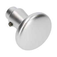 Ami Knopkruk gatdeel - Paddestoelmodel - diameter knop 50mm - 45mm - aluminium F-2