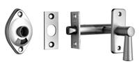 Nemef WC-grendelgarnituur - vrij/bezet - rechts en links - doornmaat 50mm - aluminium F-1