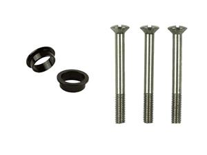 Ami Setjes bevestigingsmiddelen - deurdikte SKG 38-43 mm - incl. 3 schroeven M6x53 RVS en 2 nylon ringen