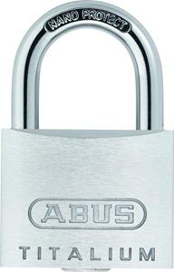 Abus Hangslot titalium - 40mm - aluminium/beugel gehard staal met NANO-Protect (Verpakt in blister 4 stuks)