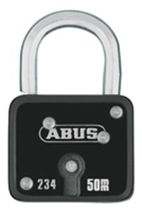 Abus Hangslot - 50mm - gelijksluitend - KA01 - staalplaat met gegroefde pijpsleutel/beugel staal