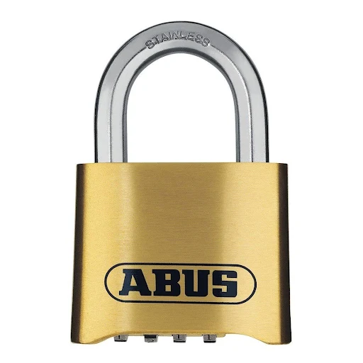 Abus Cijferhangslot - 53mm - HB63 - messing/RVS beugel (Verpakt in blister)