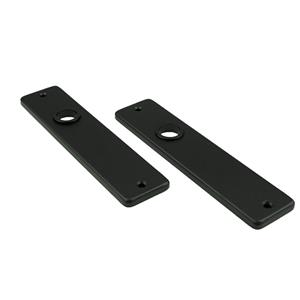 Ami Kortschild - rechthoekig - 180x41x6mm - blind - aluminium - gitzwart