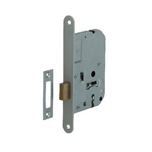 Nemef Kastslot klaviersleutel - afgerond - 20 x 174 mm - Staal zwart gelakt - doornmaat 50 mm