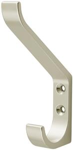 Hermeta Hoed/Jashaak enkele haak - Zilverkleurig - 0148-02
