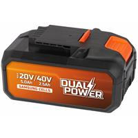 Powerplus Dual Power POWDP9037 2x20V Accu - 2x20V Li-ion - 5.0/2.5Ah
