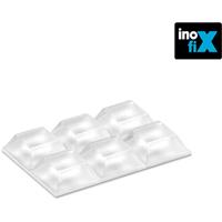 INOFIX Selbstklebender Schutztropfen 20,5x20,5x7,6 mm (Blister 6 Stück) weiß Türhänger Blister