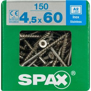 Spax schroef 'T-Star plus A2' RVS 60 x 4,5 mm - 150 stuks