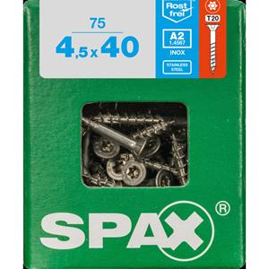 Spax schroef 'T-Star plus A2' RVS 40 x 4,5 mm - 75 stuks