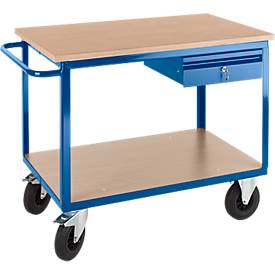 Rollcart Transportsysteme Verrijdbare Profi-werkbank met schuiflade, 1250 x 700 x 950 mm