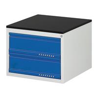 Promat Schuifladekast | BK 650 | H460xB580xD650mm | lichtgrijs/gentiaanblauw | standaard uittrekbaar - 9000425567 9000425567