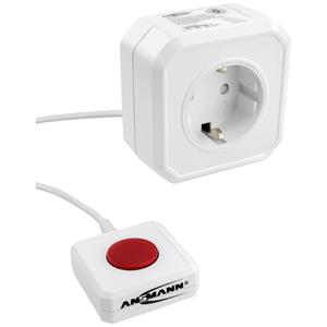 Ansmann 1260-0002 Energiesparsteckdose Weiß Eurostecker 1St.