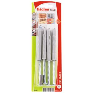 Fischer nylon constructieplug FUR-T 10x80mm + schroef met verzonken kop 4st.